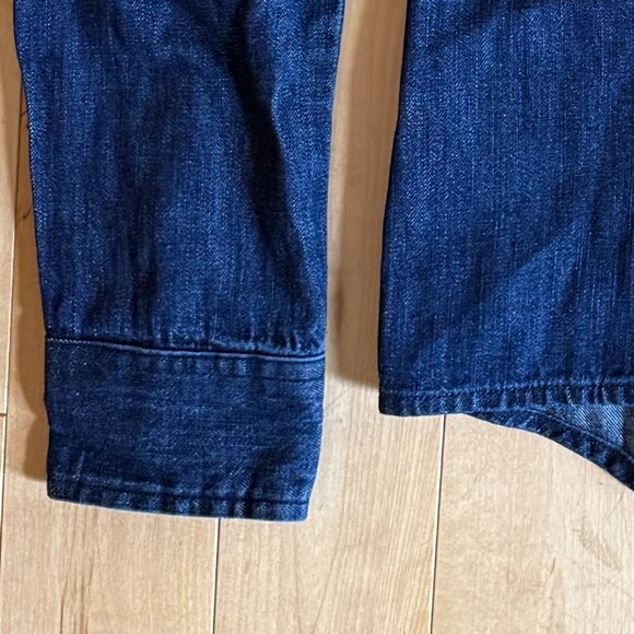 Women's Button Down Denim Shirt - Picture 4 of 4